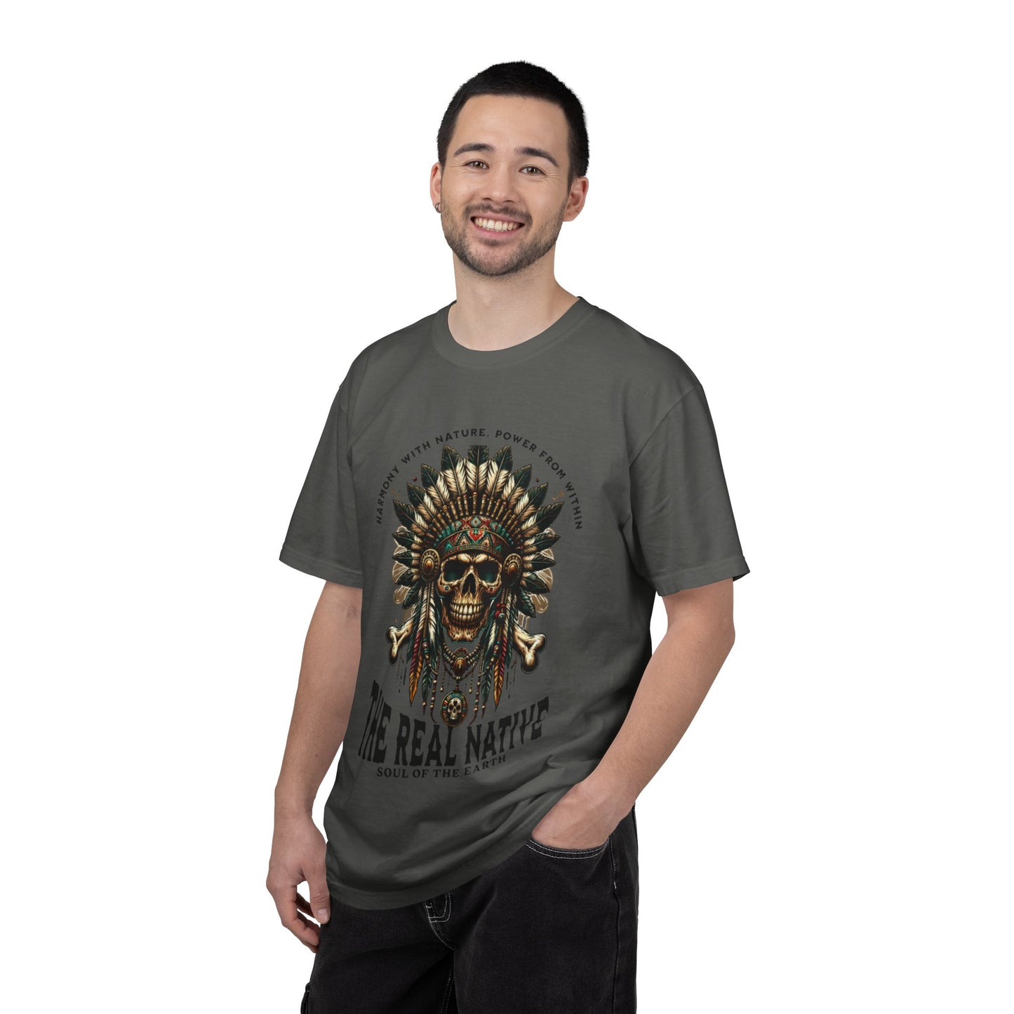The Real Native Skull Headdress Tee