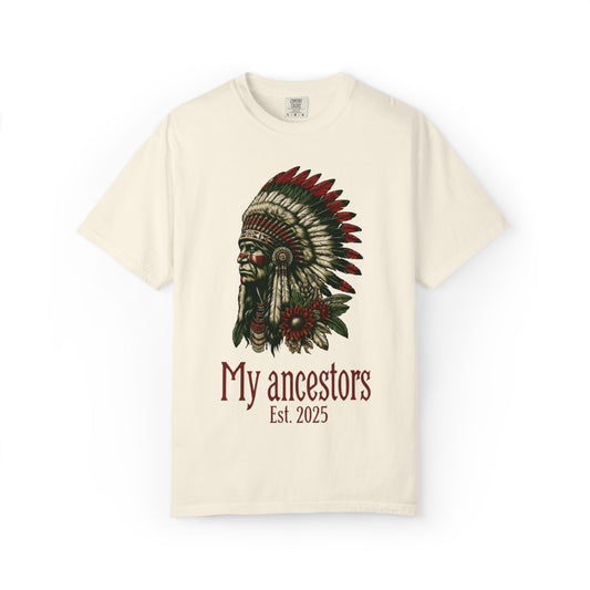 Native Headdress Graphic Tee - Vintage Wash