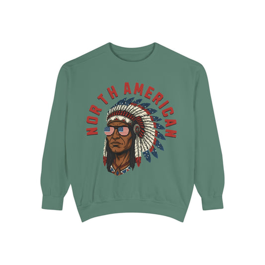 Native Headdress Sweatshirt - Vintage Wash